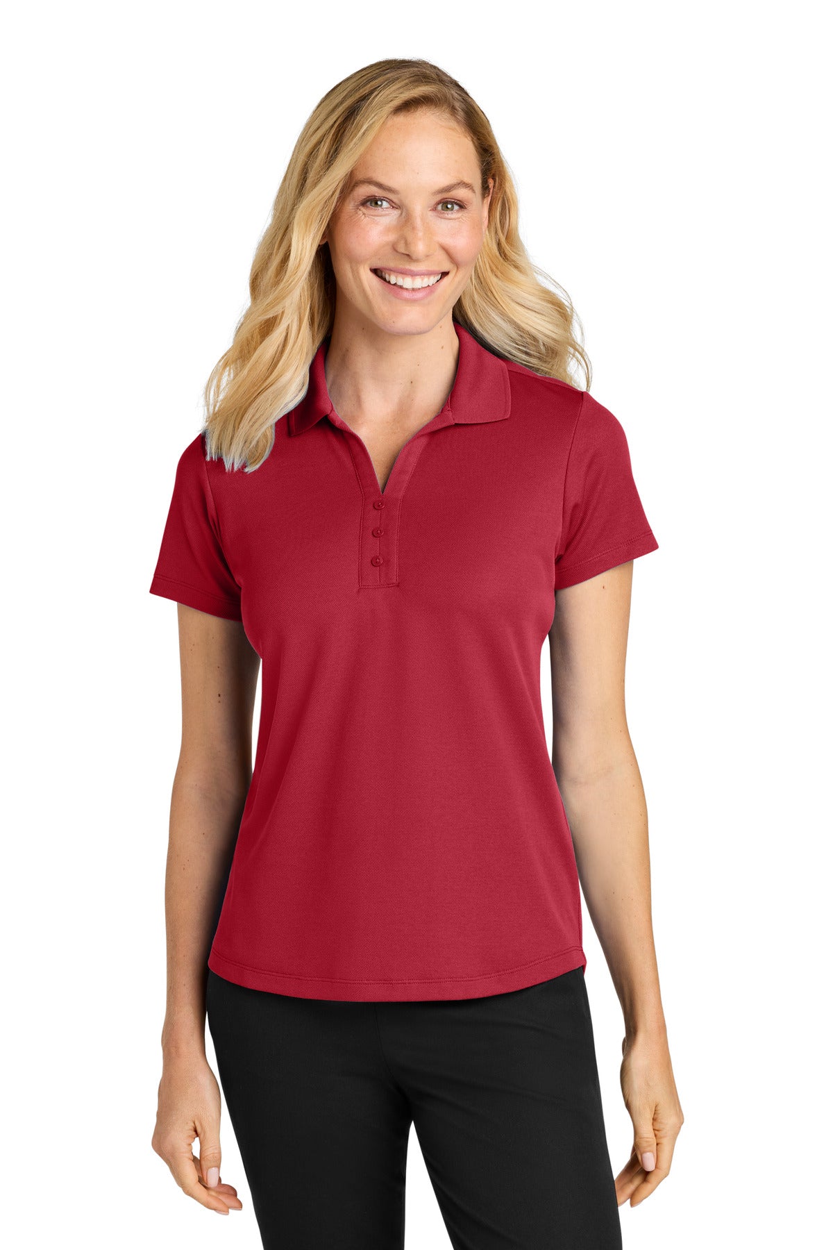 Port Authority ® Women's Plaited Pique Polo LK620 – APEX Print&Stich