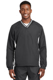 Sport-Tek ®  Tipped V-Neck Raglan Wind Shirt. JST62