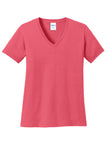 Port & Company ®  Women's Core Cotton V-Neck Tee. LPC54V