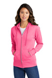 Port & Company ®  Women's Core Fleece Full-Zip Hooded Sweatshirt. LPC78ZH