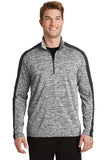 Sport-Tek ®  PosiCharge ®  Electric Heather Colorblock 1/4-Zip Pullover. ST397