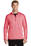 Sport-Tek ®  PosiCharge ®  Electric Heather Colorblock 1/4-Zip Pullover. ST397