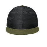 NE407 New Era ® Camo Flat Bill Snapback Cap